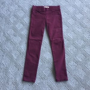 Girls copper key wine colored pants size 8